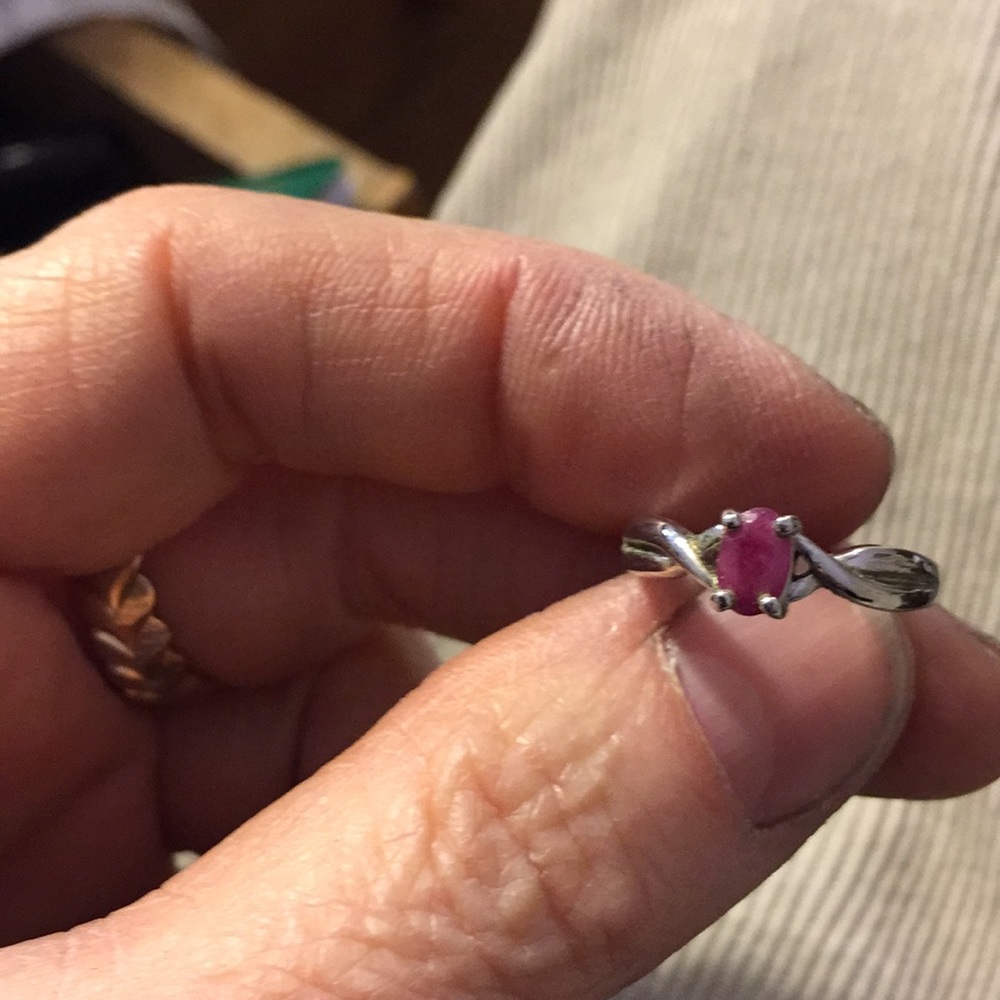 Ruby And Sterling Ring - image 5